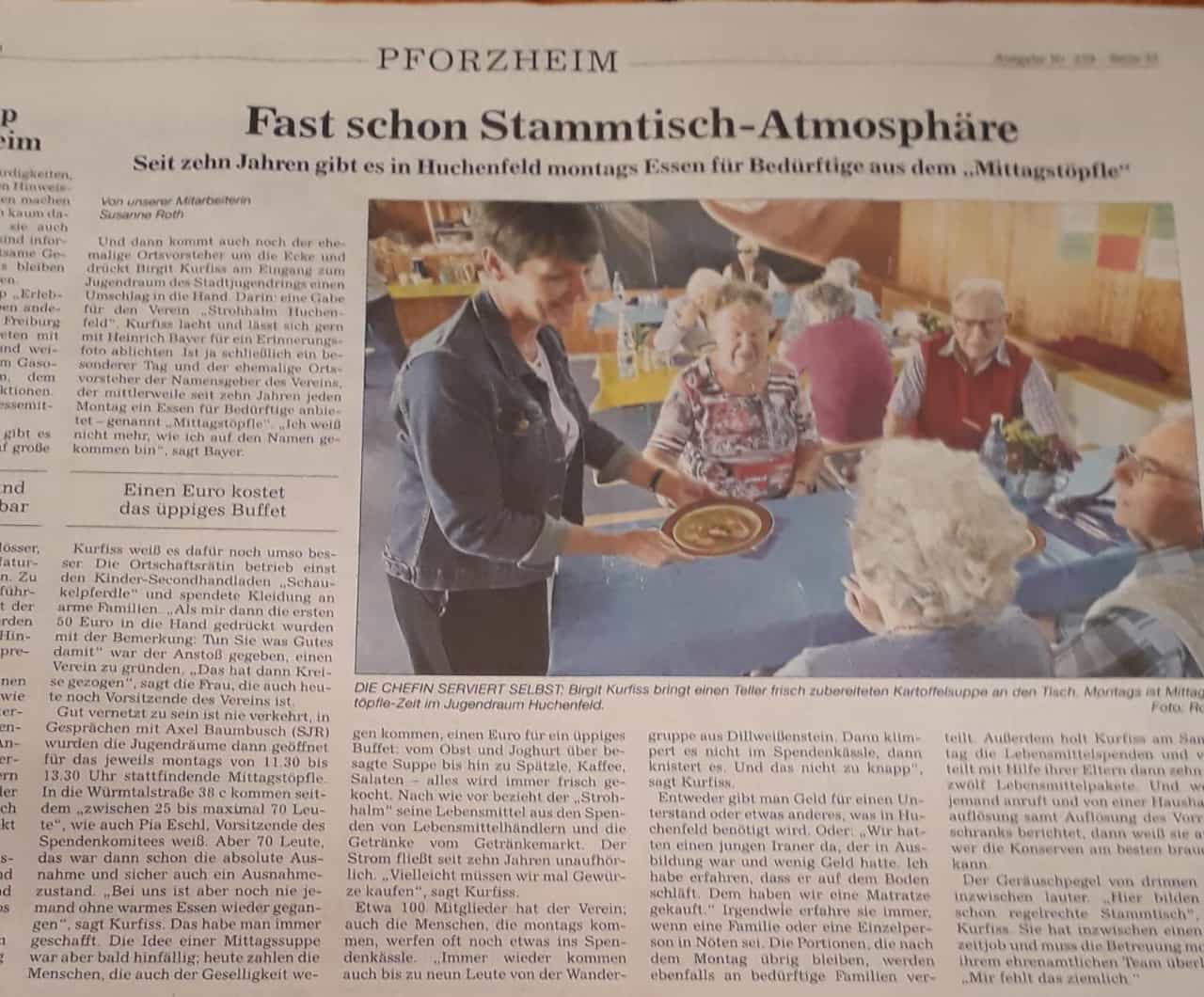 Artikel zum 10-J&auml;hrigen Jubil&auml;um vom Strohhalm